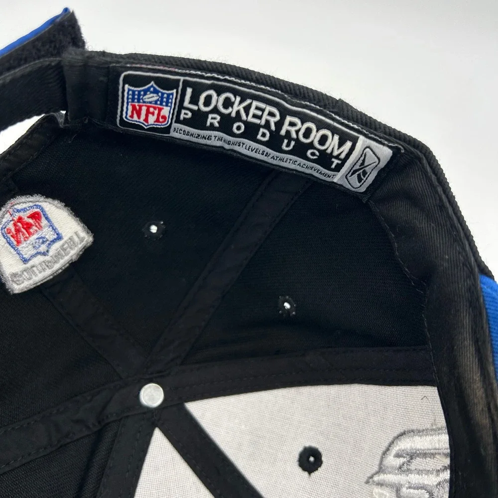 Carolina‎ Panthers 2003 NFC Champions Reebok Hat Mens OSFM Black Red Blue Sporty